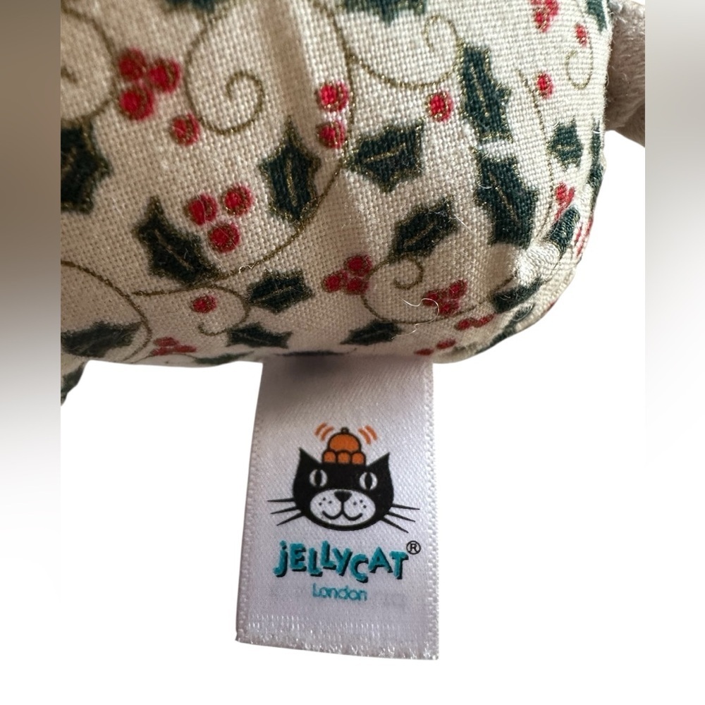 Jellycat London Bedtime Merry Mouse Holly Berry Christmas Pajamas Plush - Picture 5 of 6